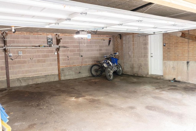 1444 S Beacon Dr E, Salt Lake City, UT 84108 - garage featuring concrete block wall