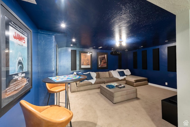 3603 E Macintosh Ln, Cottonwood Heights, UT 84121 - carpeted cinema room featuring baseboards