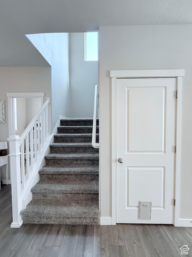 12212 S Sigmon Ln W, Herriman, UT 84096 - stairway with wood finished floors