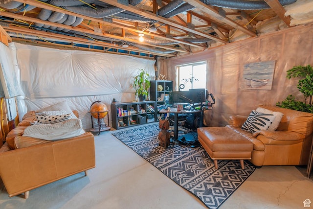 2006 N Red Yearling Dr, Saratoga Springs, UT 84045 - below grade area with an office area