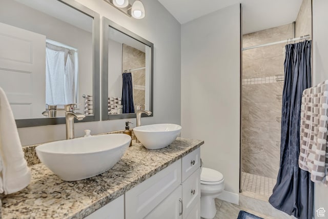 1895 E Brookhill Dr, Cottonwood Heights, UT 84121 - full bath with tiled shower and double vanity
