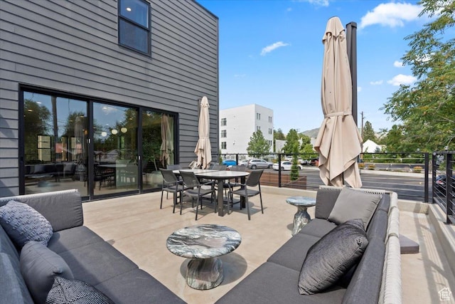 537 S 500 E Unit 106, Salt Lake City, UT 84102 - view of patio / terrace featuring an outdoor hangout area
