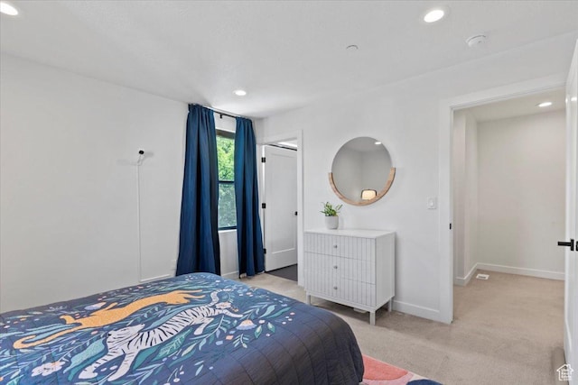 537 S 500 E Unit 106, Salt Lake City, UT 84102 - bedroom featuring recessed lighting and light colored carpet