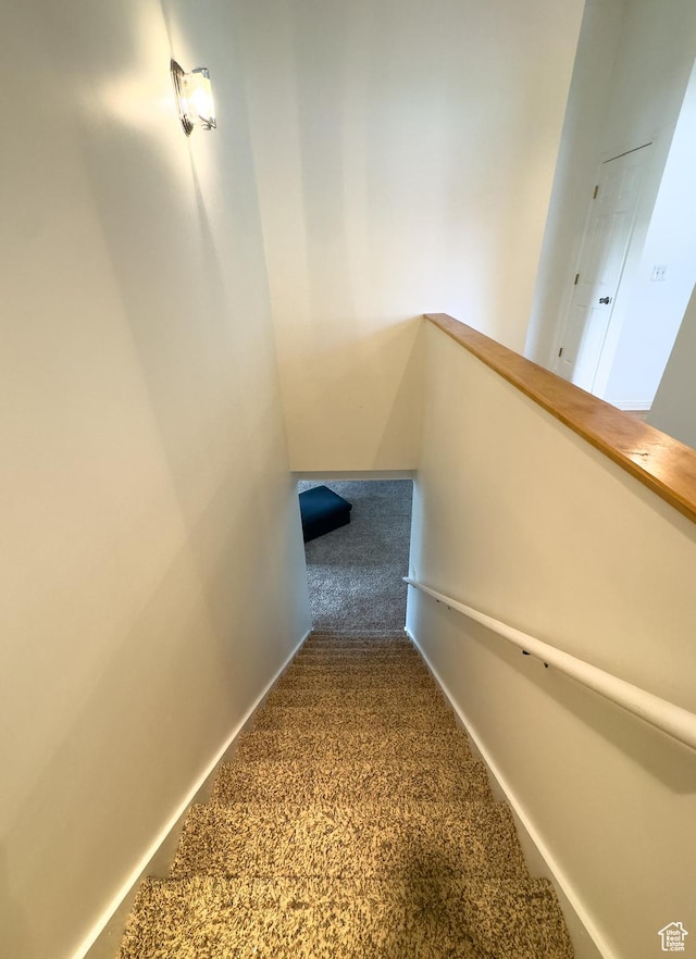 841 E 8600 S, Sandy, UT 84094 - stairway featuring carpet and baseboards