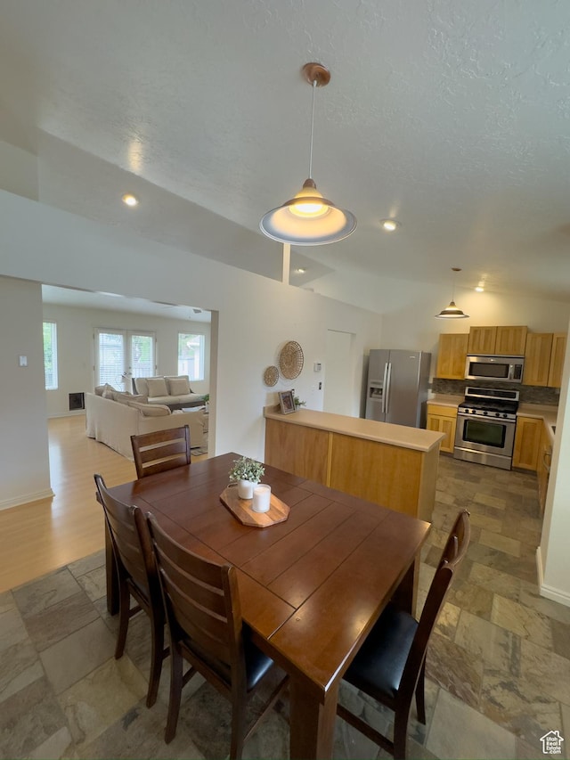 841 E 8600 S, Sandy, UT 84094 - dining room with light stone finish floors and recessed lighting