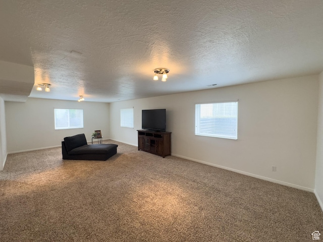 841 E 8600 S, Sandy, UT 84094 - sitting room featuring carpet, healthy amount of natural light, and a textured ceiling