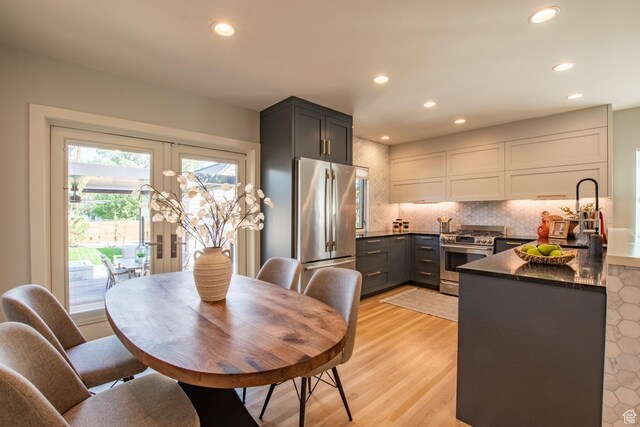 1127 S Denver St S, Salt Lake City, UT 84111 - dining room featuring recessed lighting and light wood-style flooring