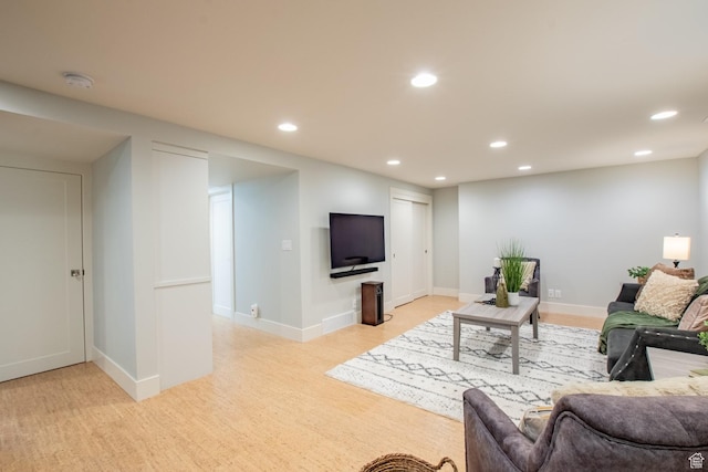 1127 S Denver St S, Salt Lake City, UT 84111 - living room with recessed lighting and light wood finished floors