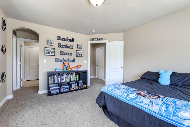 14346 S Fort Duchesne Cv, Herriman, UT 84096 - bedroom with arched walkways and carpet