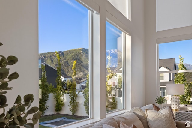 2437 E Ember Dr, Draper, UT 84020 - doorway to outside featuring a mountain view