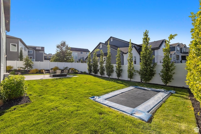 2437 E Ember Dr, Draper, UT 84020 - fenced backyard with a residential view and a patio area