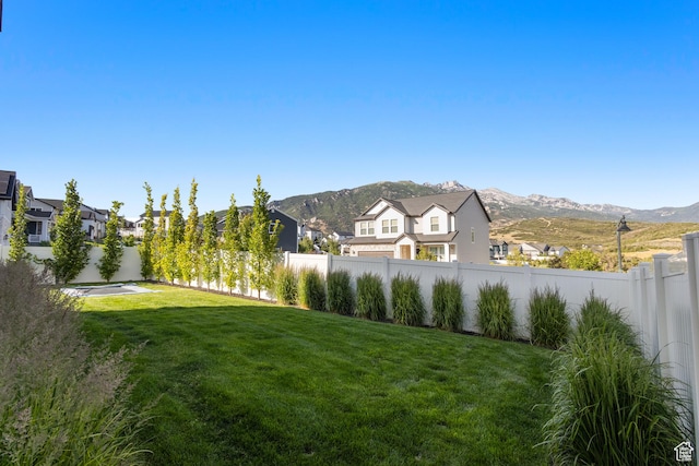 2437 E Ember Dr, Draper, UT 84020 - fenced backyard with a residential view and a mountain view