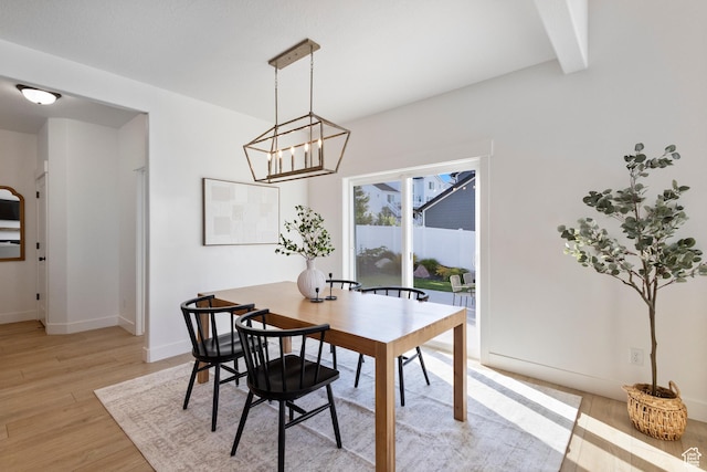 2437 E Ember Dr, Draper, UT 84020 - dining space with light wood-type flooring and a chandelier