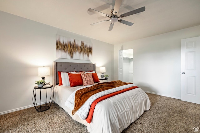 1241 N 575 W, Centerville, UT 84014 - carpeted bedroom with baseboards and ceiling fan