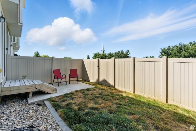3733 N Prairie Grass Dr W, Lehi, UT 84043 - fenced backyard featuring a patio area