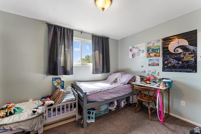 2601 N 720 W, Clinton, UT 84015 - bedroom featuring carpet flooring and a textured ceiling