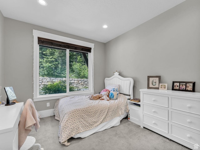 485 Parkview Dr, Summit Park, UT 84098 - bedroom with recessed lighting and light carpet
