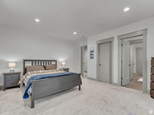 485 Parkview Dr, Summit Park, UT 84098 - bedroom with light carpet and recessed lighting