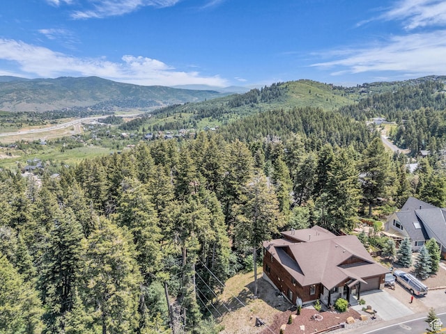 485 Parkview Dr, Summit Park, UT 84098 - aerial view of property and surrounding area with mountains