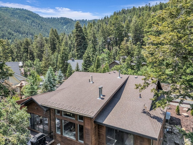 485 Parkview Dr, Summit Park, UT 84098 - view from above of property featuring a forest and mountains