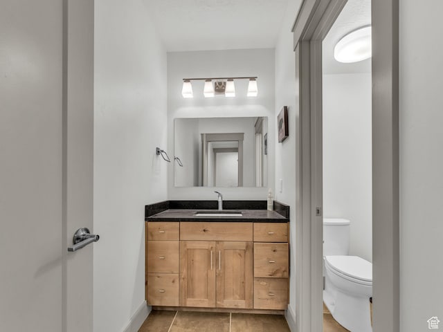 485 Parkview Dr, Summit Park, UT 84098 - half bathroom featuring vanity and tile patterned flooring