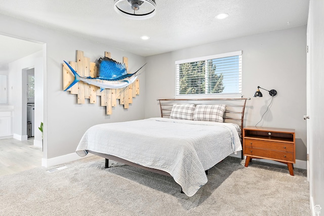 520 990 N, Pleasant Grove, UT 84062 - bedroom with carpet, recessed lighting, and a textured ceiling