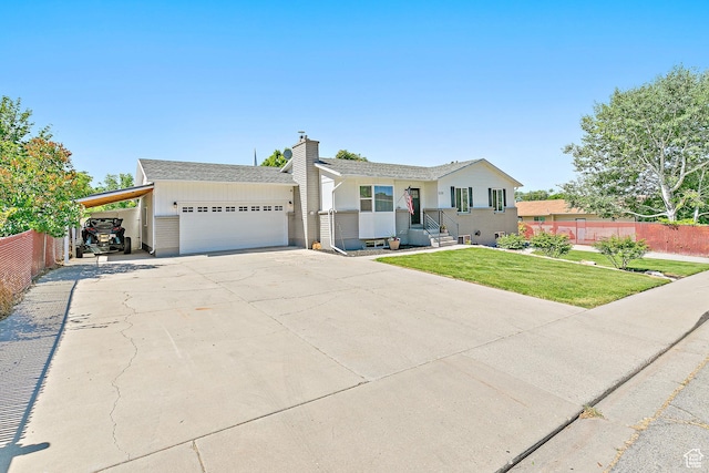 520 990 N, Pleasant Grove, UT 84062 - ranch-style house with a chimney and concrete driveway