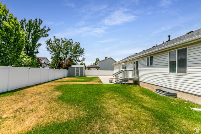 231 Amanda Lynn Ln, Midvale, UT 84047 - fenced backyard with a shed
