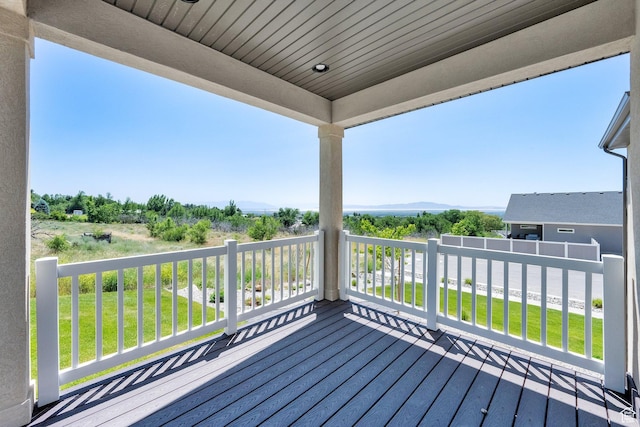 1378 E Orchard Ridge Ln, Kaysville, UT 84037 - deck featuring a mountain view and a yard