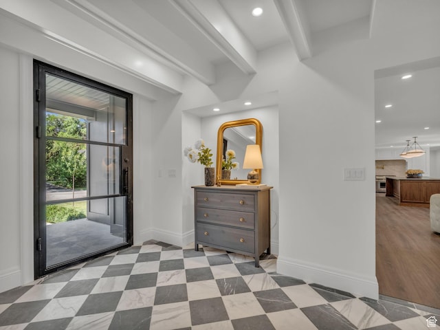 1499 E River Oaks Dr, Sandy, UT 84093 - entrance foyer featuring recessed lighting
