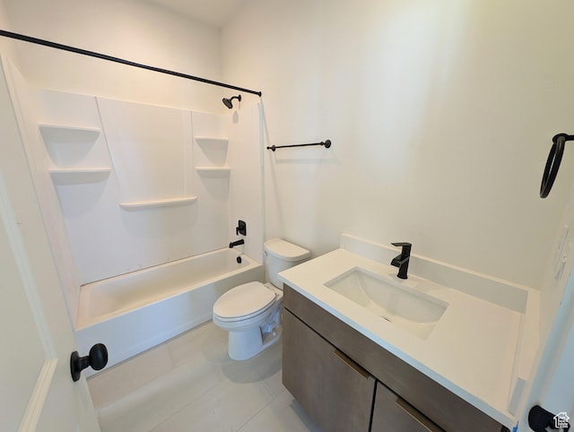 7083 W Granbury Dr S Unit 256, South Jordan, UT 84009 - full bathroom with shower / tub combination, vanity, and tile patterned flooring
