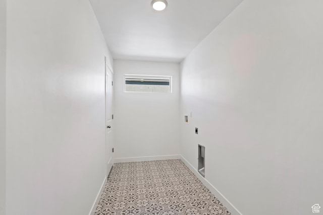 6941 W Farnsworth Peak Dr S Unit 316, West Jordan, UT 84081 - washroom featuring hookup for an electric dryer, hookup for a washing machine, and light floors