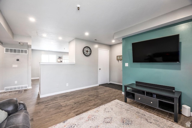 1108 E 6600 S Unit B3, Murray, UT 84121 - living room featuring wood finished floors and recessed lighting