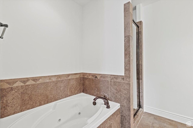 1076 W River Hill Dr, Spanish Fork, UT 84660 - bathroom with a whirlpool tub and a shower stall