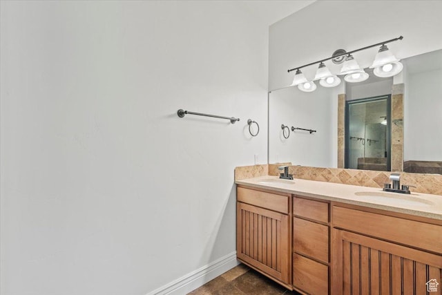 1076 W River Hill Dr, Spanish Fork, UT 84660 - full bathroom with a stall shower and double vanity