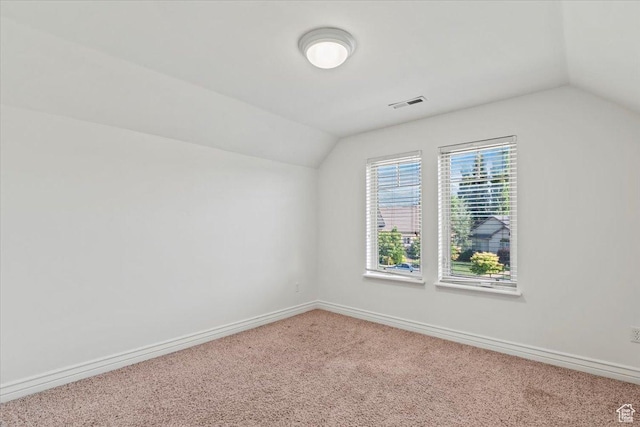 1076 W River Hill Dr, Spanish Fork, UT 84660 - additional living space with lofted ceiling and carpet