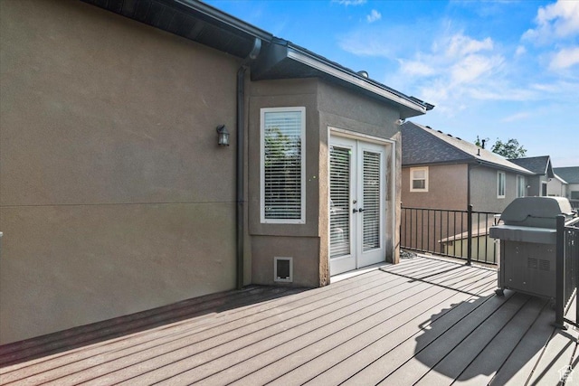 1076 W River Hill Dr, Spanish Fork, UT 84660 - deck featuring french doors and a grill