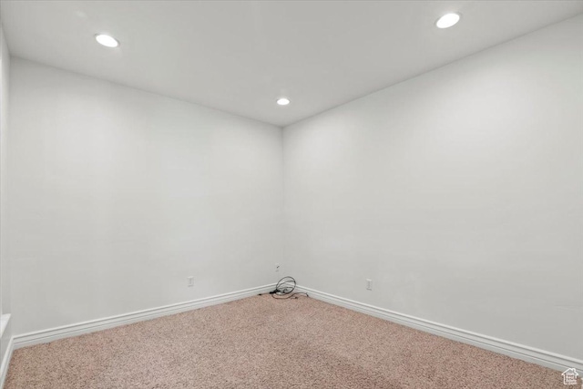 1076 W River Hill Dr, Spanish Fork, UT 84660 - carpeted spare room featuring recessed lighting