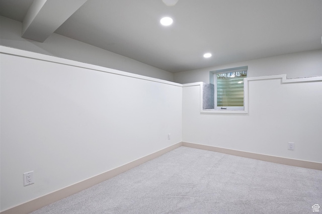 1214 E Parkway Ave, Salt Lake City, UT 84106 - carpeted empty room featuring recessed lighting and baseboards