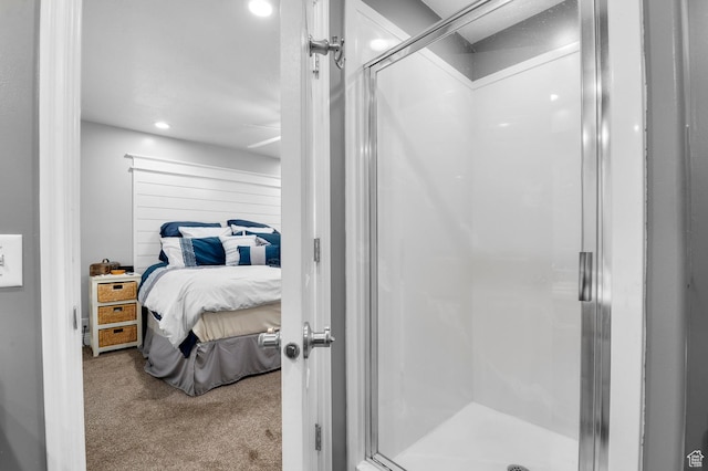 302 W 730 S, Tooele, UT 84074 - ensuite bathroom featuring a shower stall and recessed lighting