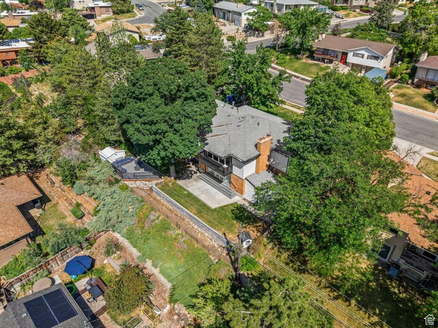 2451 E Cavalier Dr, Cottonwood Heights, UT 84121 - aerial view of property's location featuring nearby suburban area