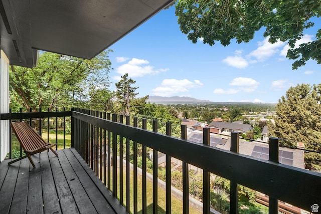 2451 E Cavalier Dr, Cottonwood Heights, UT 84121 - balcony featuring a mountain view