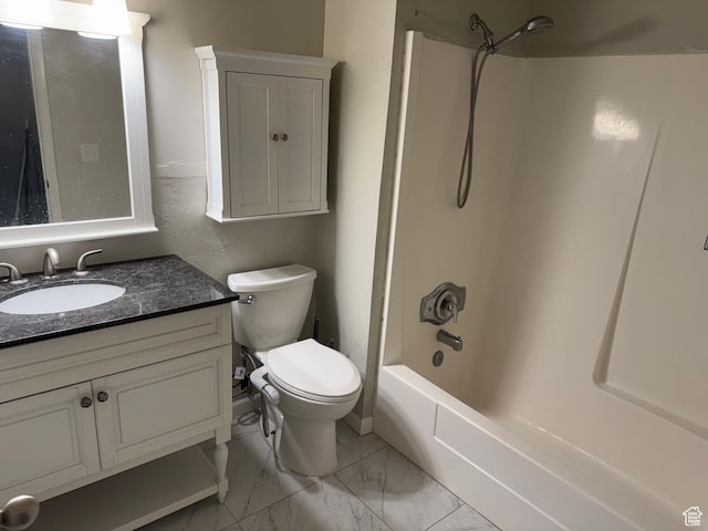 88 W 50 S Unit A4, Centerville, UT 84014 - full bath with marble look tile flooring, vanity, and shower / tub combination