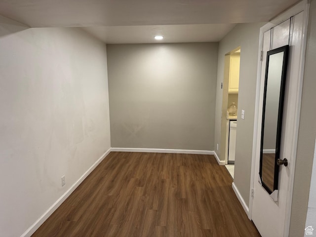 88 W 50 S Unit A4, Centerville, UT 84014 - spare room featuring dark wood-style flooring and recessed lighting