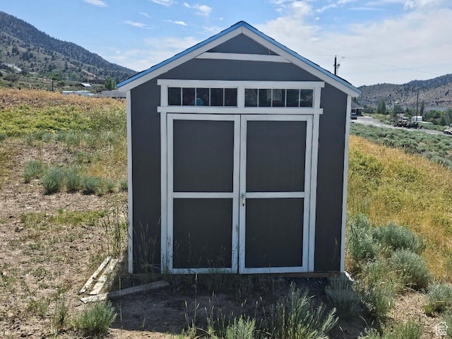81 S T St, Eureka, UT 84628 - view of shed with a mountain view