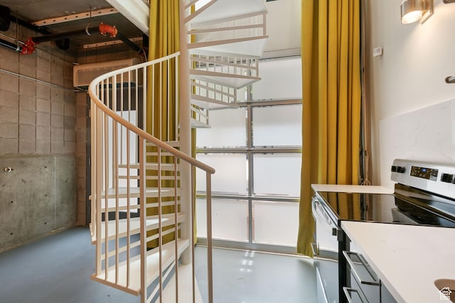 360 W 300 S Unit 233, Salt Lake City, UT 84101 - staircase featuring finished concrete floors