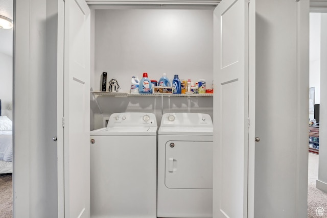 1051 S 500 E Unit E101, Heber City, UT 84032 - washroom with separate washer and dryer and carpet floors