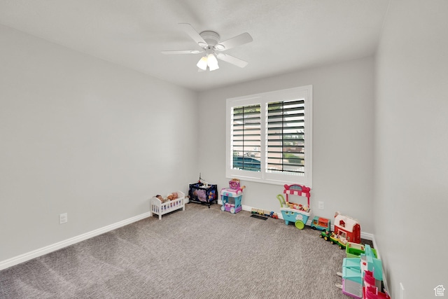 8322 S Copper Vista Cir, West Jordan, UT 84081 - playroom featuring ceiling fan and carpet flooring
