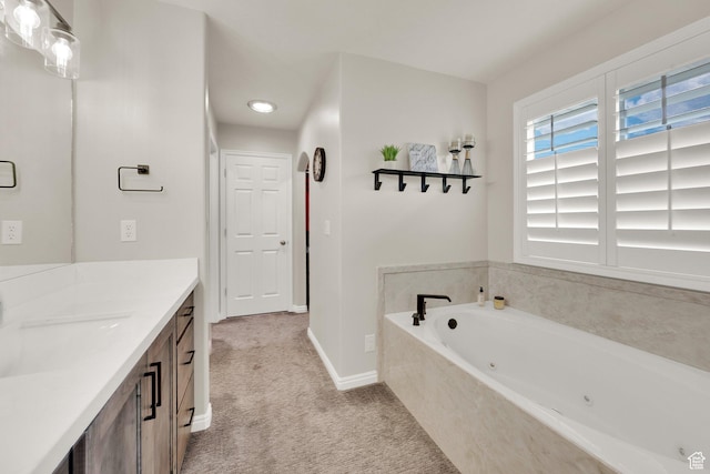 8322 S Copper Vista Cir, West Jordan, UT 84081 - bathroom featuring vanity and a whirlpool tub