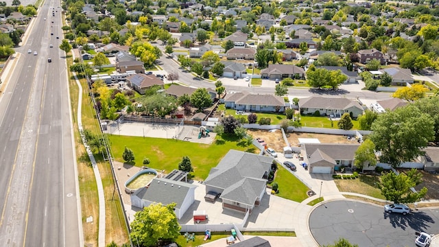 8322 S Copper Vista Cir, West Jordan, UT 84081 - aerial perspective of suburban area featuring a main thoroughfare